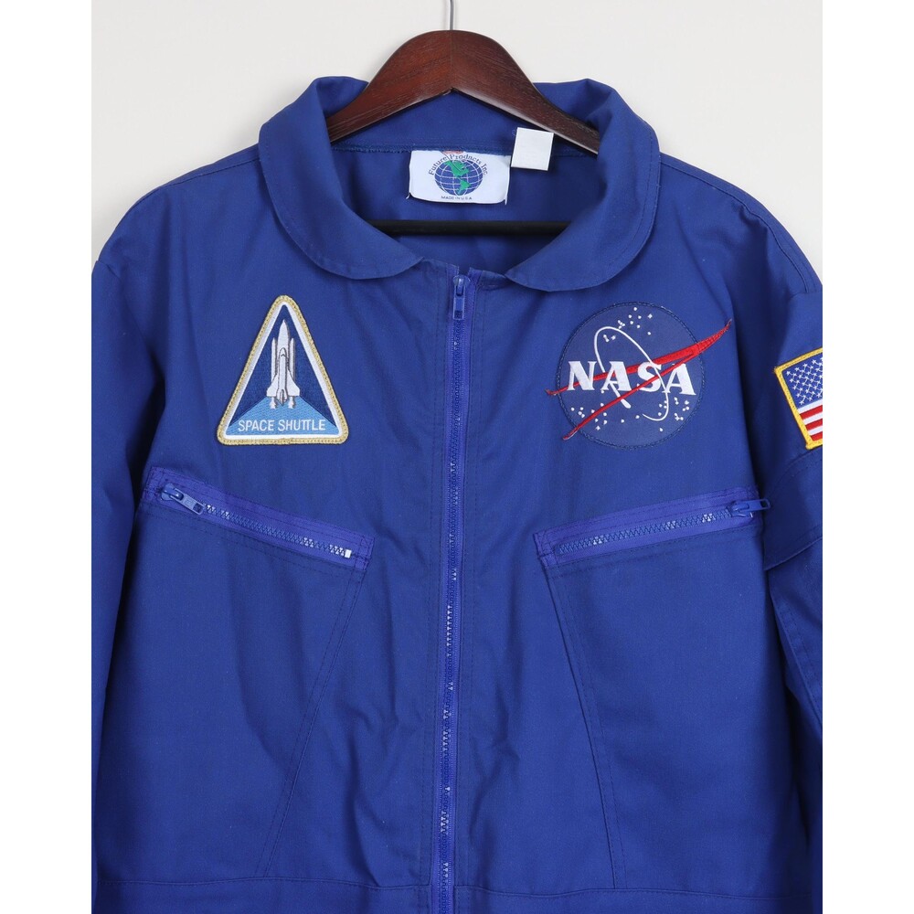 Vintage 1990s Blue Utility Jumpsuit 2XL | Future Products Inc Made in USA